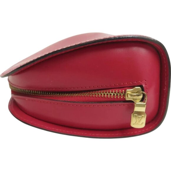 184222BR (L3) Louis Vuitton Clutch Bag Dauphine MM Red Epi Leather - Picture 4 of 13